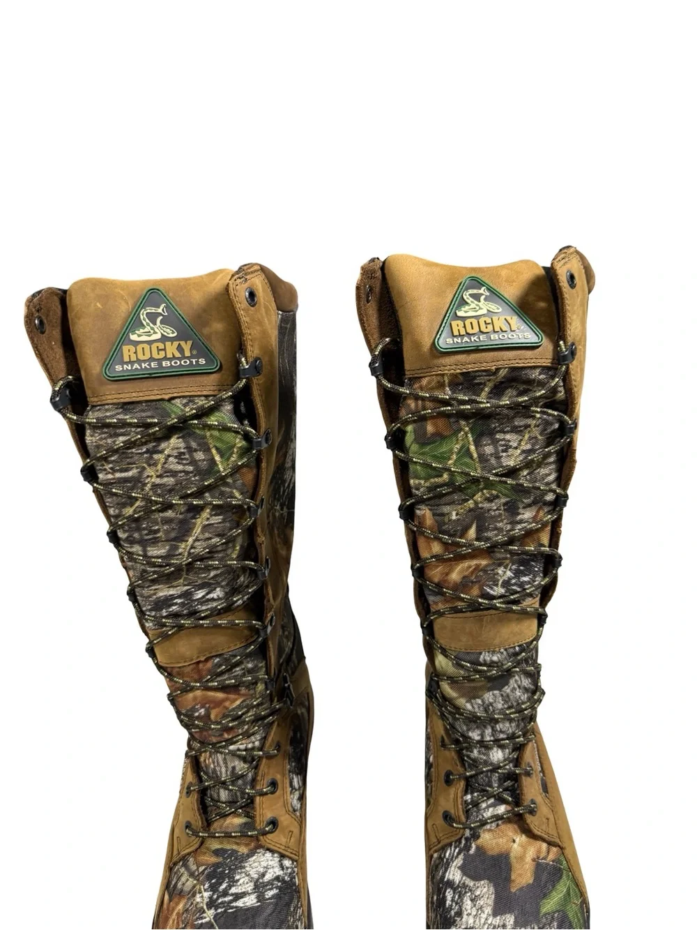 Rocky 16” Pro Lite Snake Boots Mossy Camo Hunting Waterproof Tactical Mens 9 USA